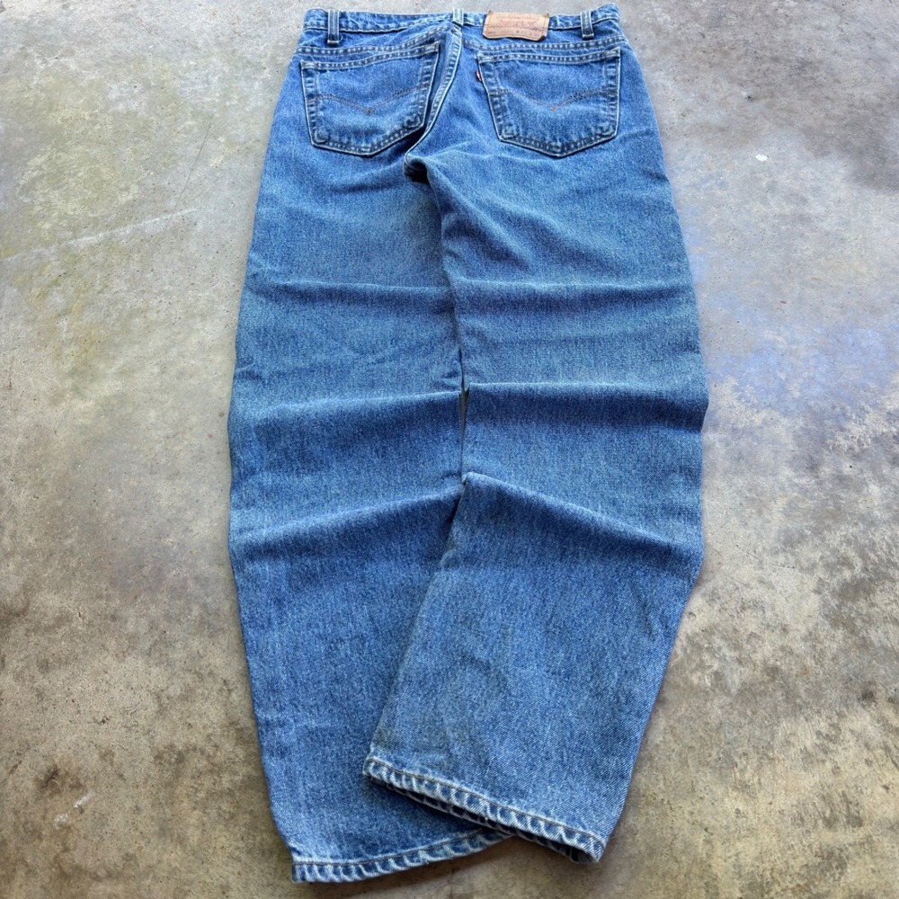 Vintage 90s Levis 505 Straight Leg Workwear Gorpcore Jeans Blue 32x30 (g4a)